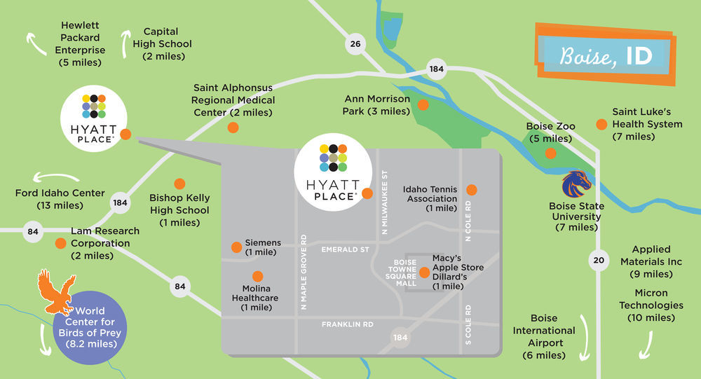 Hyatt Place Boise/Towne Square Dış mekan fotoğraf
